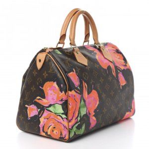 Louis Vuitton Monogram Roses Speedy 30